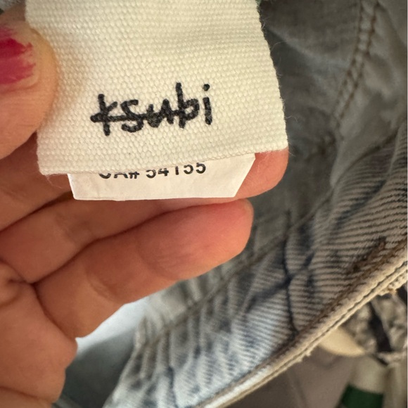 Free People x Ksubi denim asymmetrical denim skirt - Picture 13 of 15